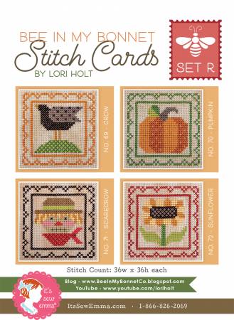 Bee in my Bonnet Stitch Cards Set R