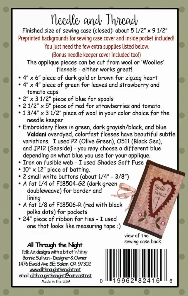 1805 - Needle & Thread Sewing Case