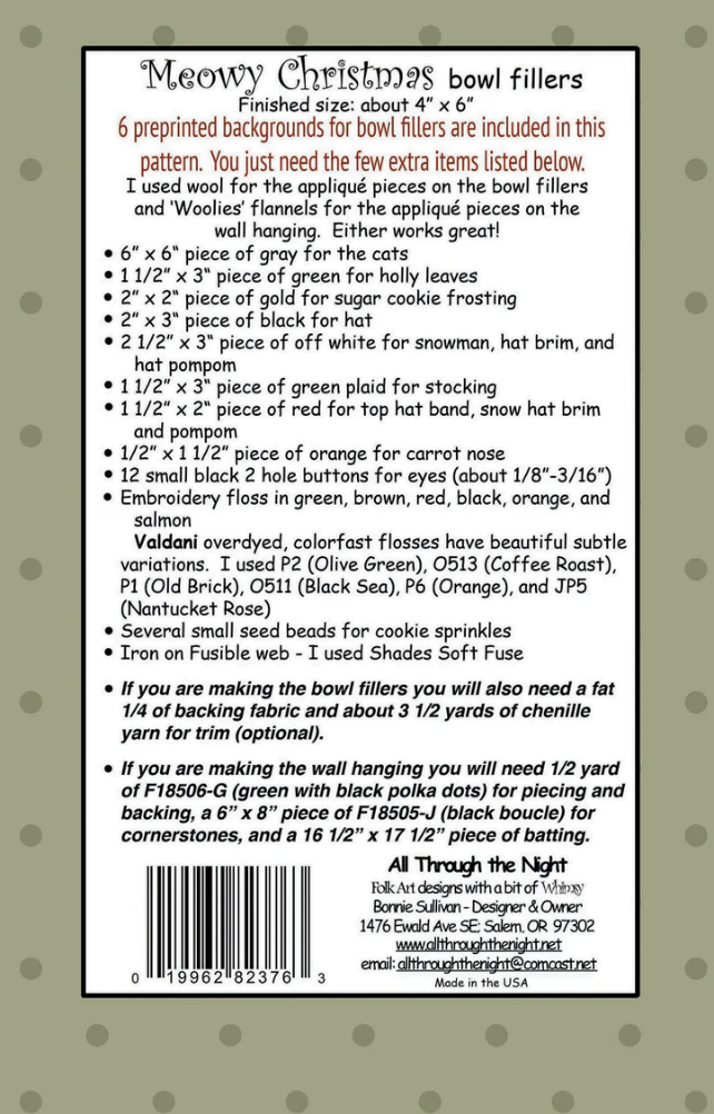 1801 - Meowy Christmas Bowl Fillers