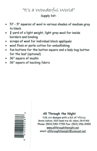 712 - It's a Wonderful World Lap Quilt