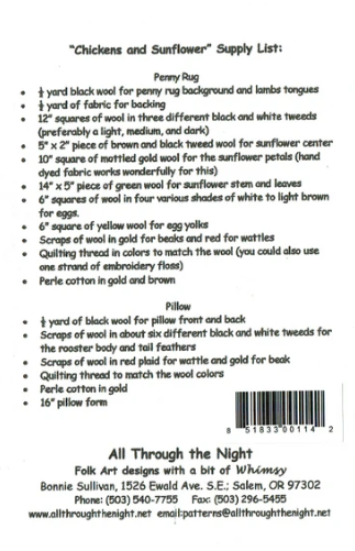 214 - Sunflower and Chickens