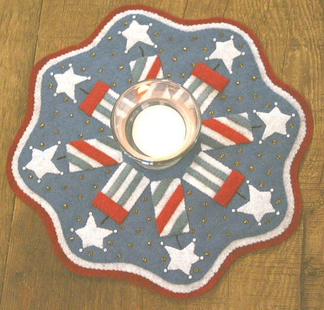 Firecrackers Candle Mat