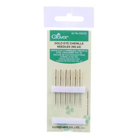 Clover Gold Eye Chenille Needle (size 22)