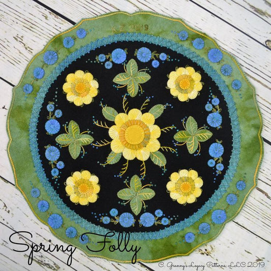 Spring Folly Round Mat