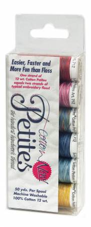 Petites 12wt Cotton Thread 6 Pack Most Popular Blendables