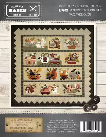 Live Each Season Winter and Finishing Instructions