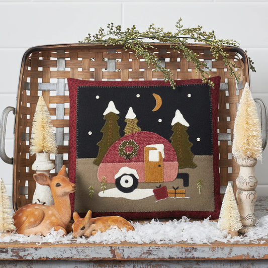 Holiday Camper in the Pines pillow