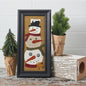 Stacked Snowman Faces