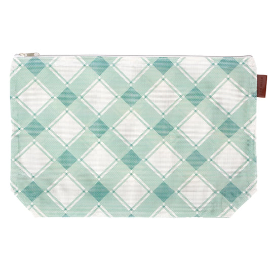 Jade Mad Plaid Project Bag