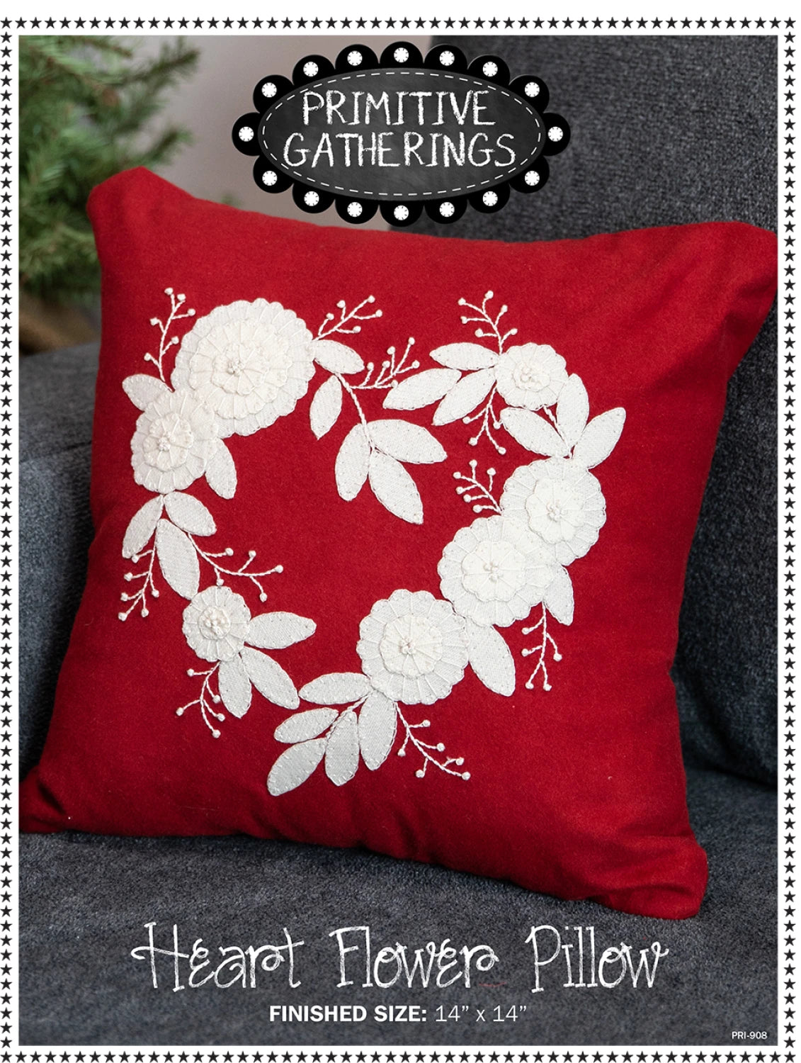 Heart Flower Pillow