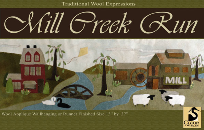 Mill Creek Run Wallhanging or Runner