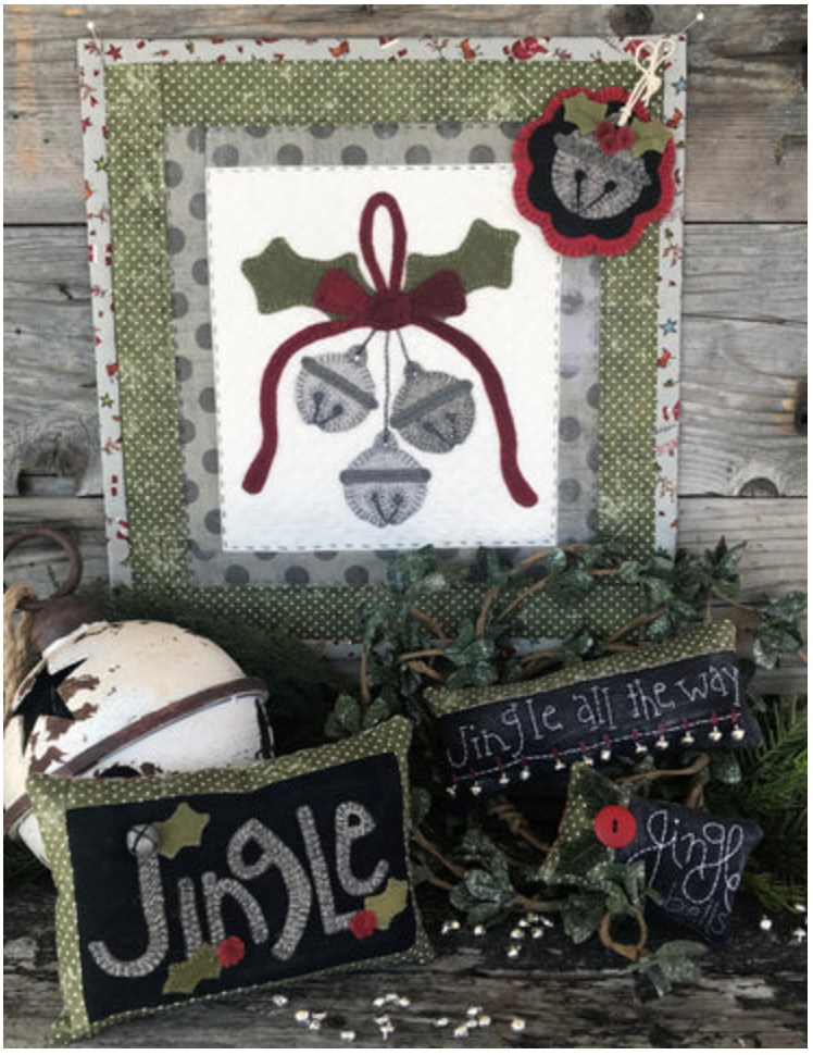 Jingle Bells Wallhanging, Ornament and Bowl Fillers