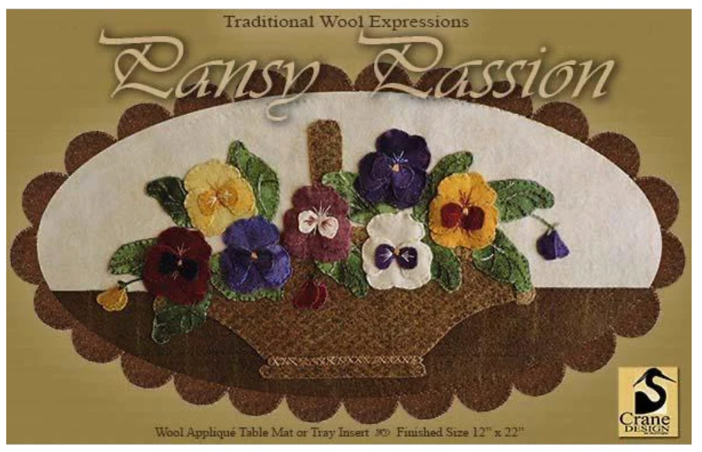 Pansy Passion Mat or Tray Insert