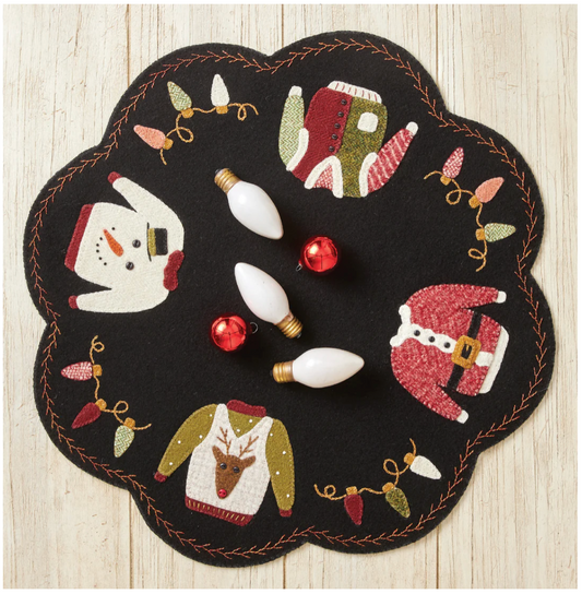 Ugly Sweater Scalloped Mat