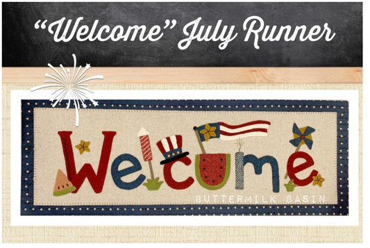 "Welcome" July Runner