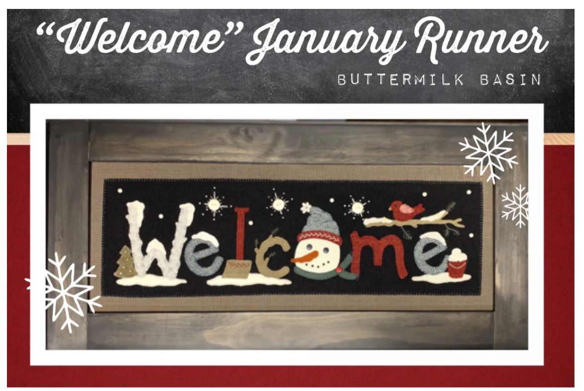 "Welcome" January Runner