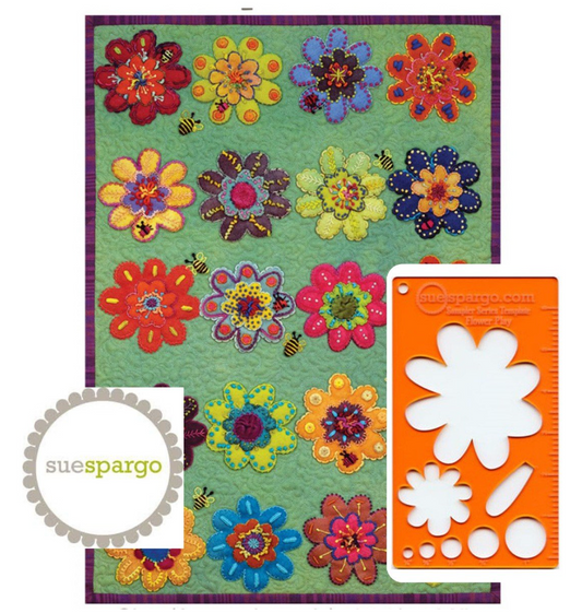 Sampler Series Flower Play Pattern & Template SS954