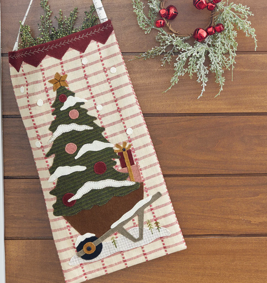 Wheeling the Tree Sack Wallhanging