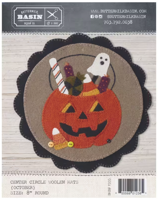 Welcome Home Center Circle Mat "October"