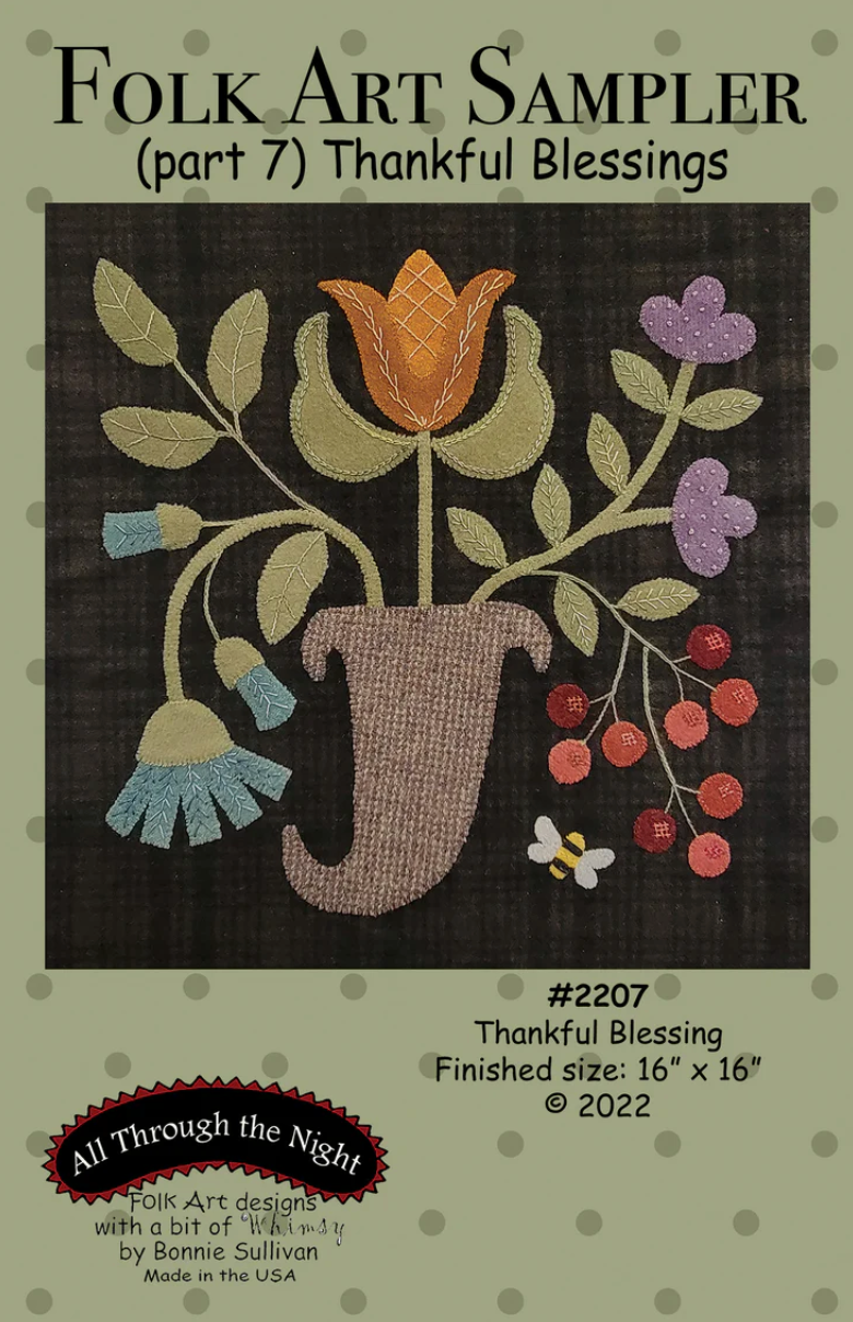 #2207 Folk Art Sampler-Thankful Blessings