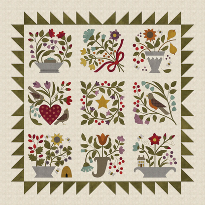 #2207 Folk Art Sampler-Thankful Blessings