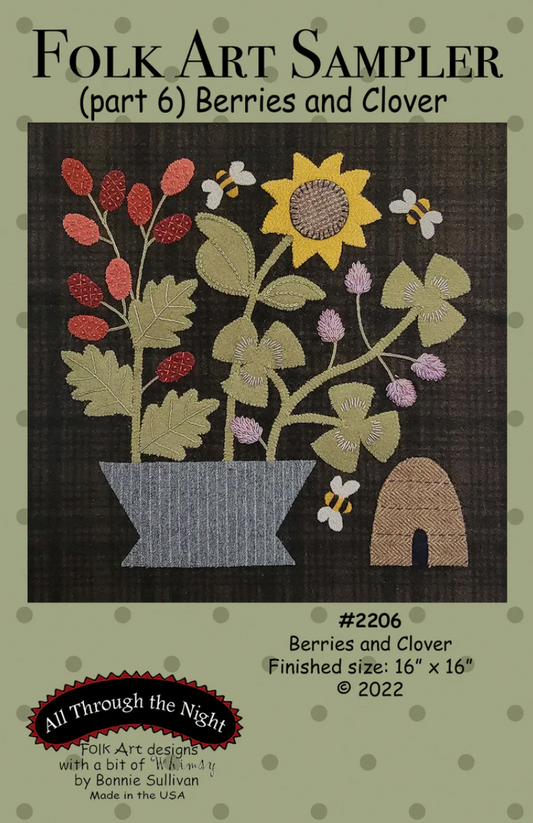 #2206 Folk Art Sampler - Berries and Clover