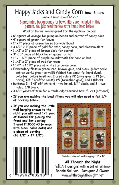 2110 - Happy Jacks and Candy Corn Bowl Fillers