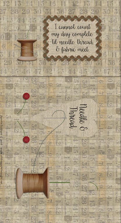 1805 - Needle & Thread Sewing Case