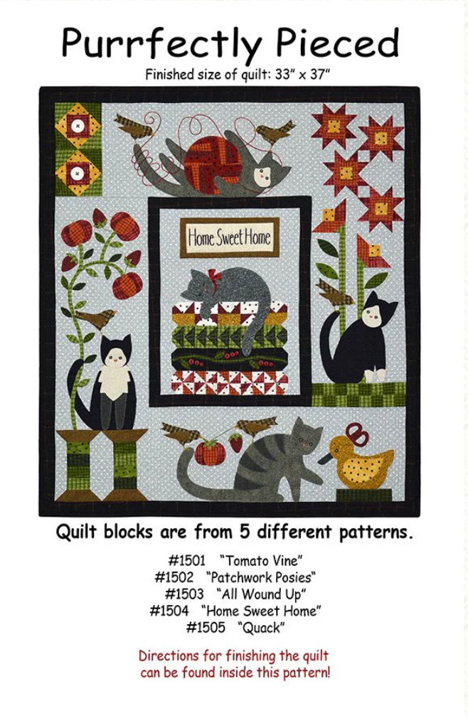 1502 - Purrfectly Pieced "Patchwork Posies" (part 2)