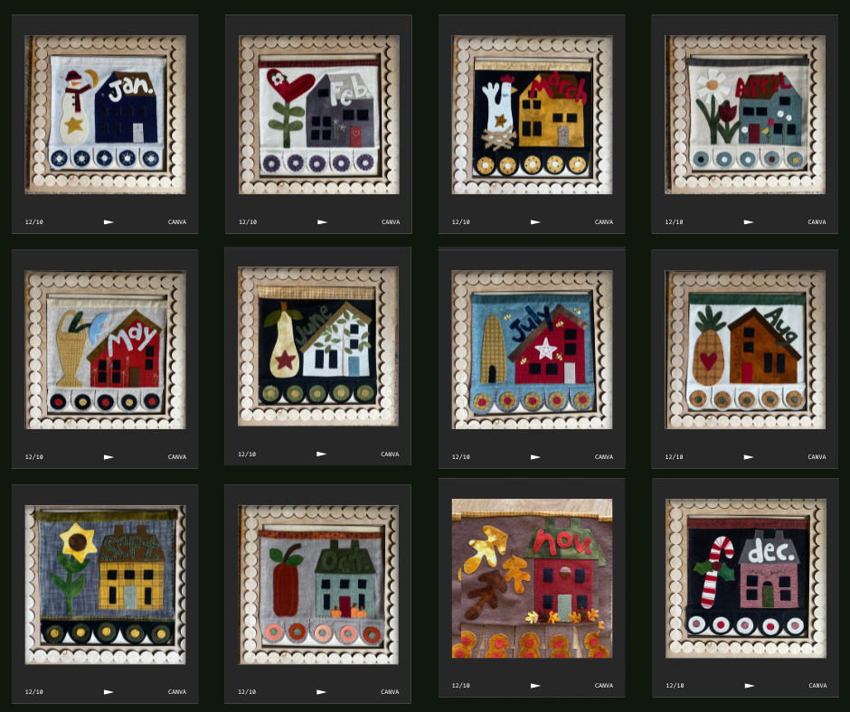 Salt Box Houses BOM Stitch A Long
