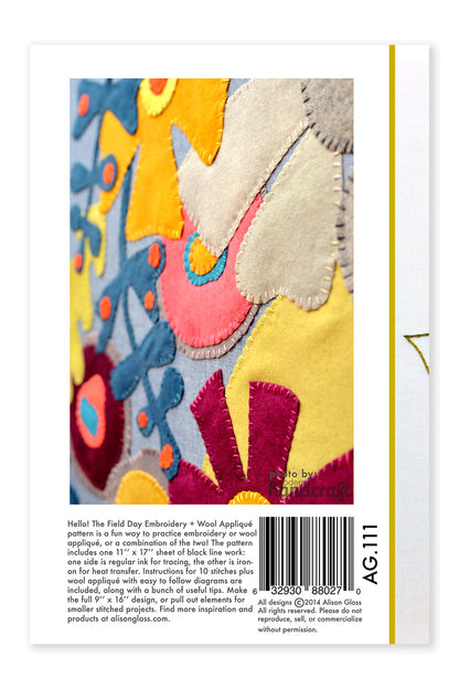 Field Day Printed Embroidery Sampler